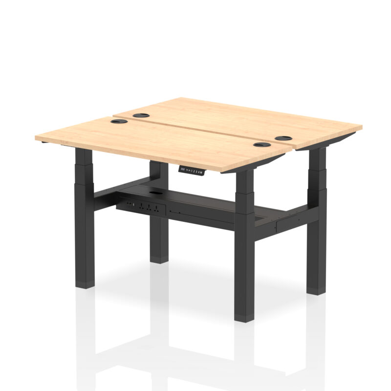 Breeze Back-to-Back Slimline Height Adjustable Bench Desk - 2 Person - Image 10