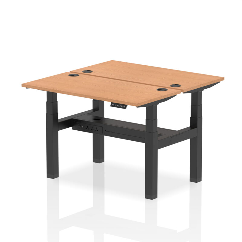Breeze Back-to-Back Slimline Height Adjustable Bench Desk - 2 Person - Image 13