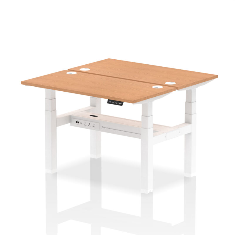Breeze Back-to-Back Slimline Height Adjustable Bench Desk - 2 Person - Image 15