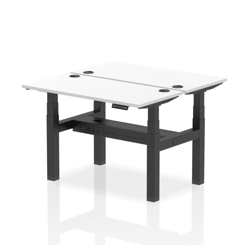 Breeze Back-to-Back Slimline Height Adjustable Bench Desk - 2 Person - Image 19