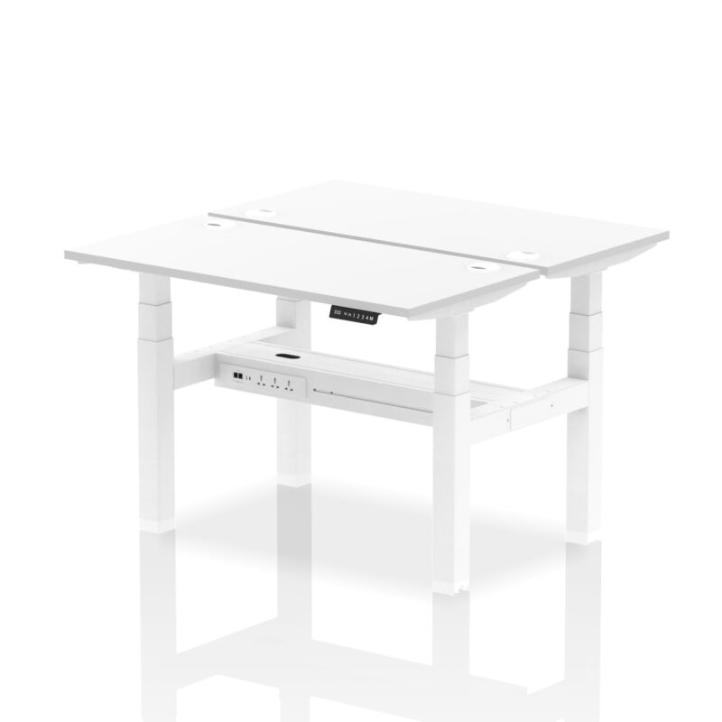Breeze Back-to-Back Slimline Height Adjustable Bench Desk - 2 Person - Image 21