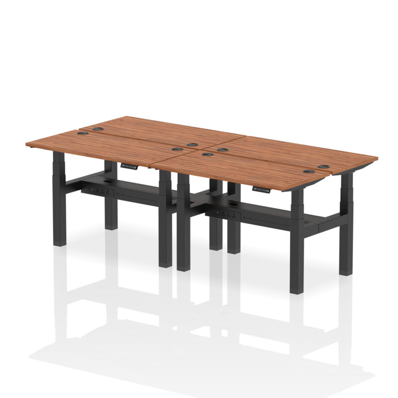 Breeze Back-to-Back Slimline Height Adjustable Bench Desk - 4 Person - Image 16
