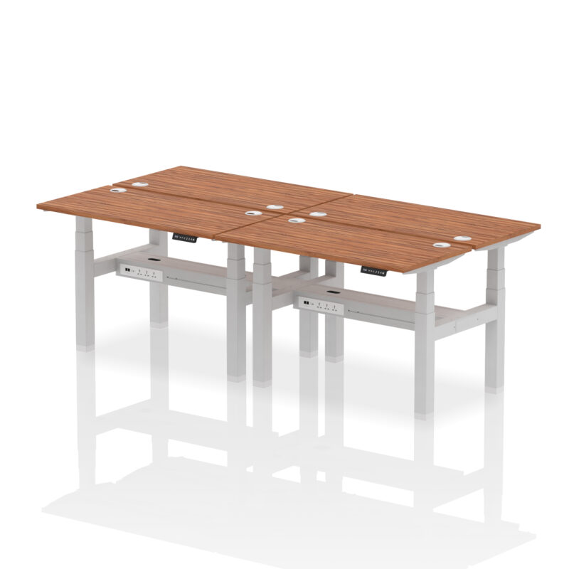 Breeze Back-to-Back Slimline Height Adjustable Bench Desk - 4 Person - Image 17