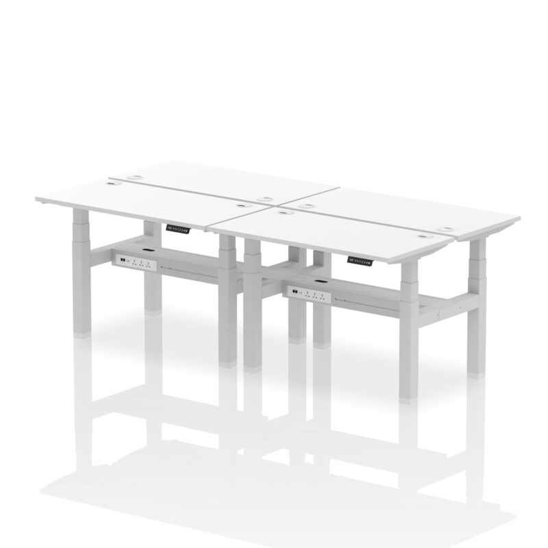 Breeze Back-to-Back Slimline Height Adjustable Bench Desk - 4 Person - Image 20