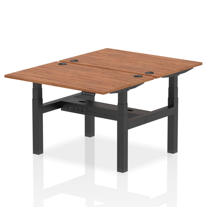 Breeze Back-to-Back Height Adjustable Bench Desk - 2 Person - Image 16