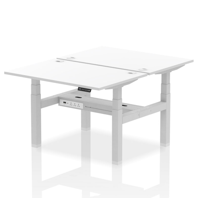 Breeze Back-to-Back Height Adjustable Bench Desk - 2 Person - Image 20