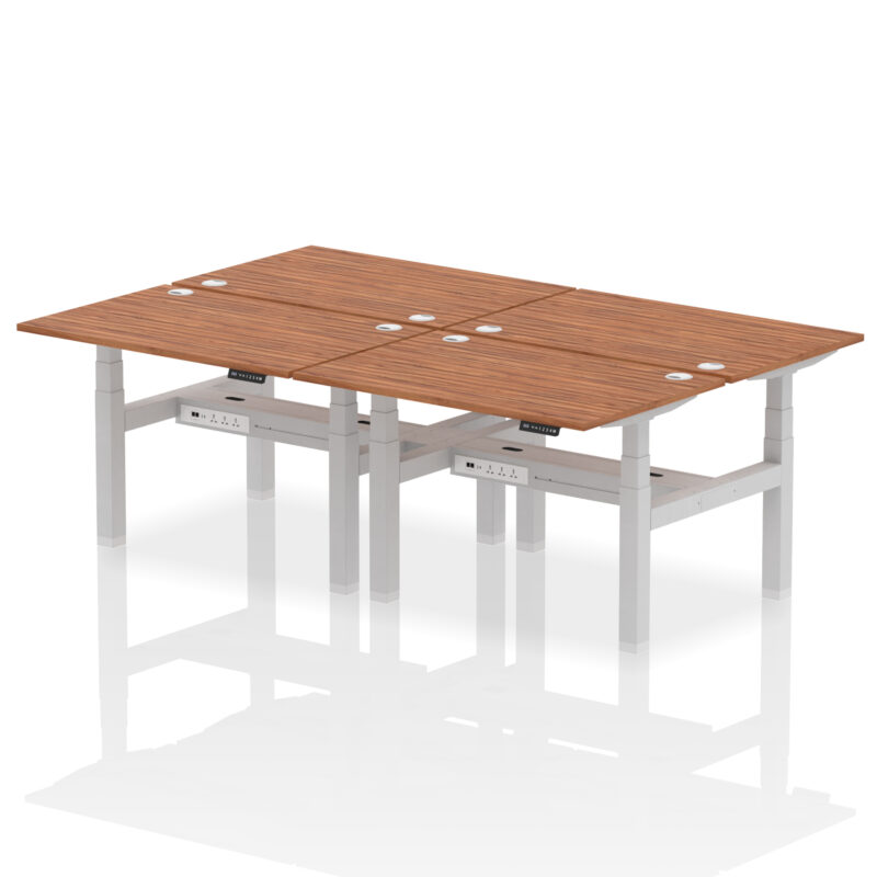 Breeze Back-to-Back Height Adjustable Bench Desk - 4 Person - Image 17