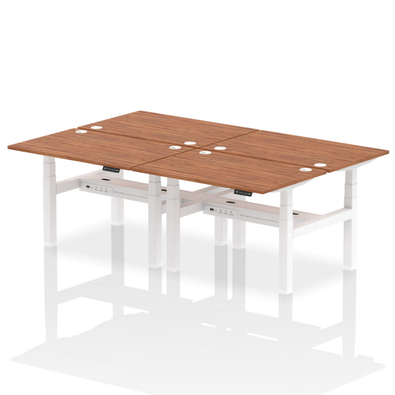 Breeze Back-to-Back Height Adjustable Bench Desk - 4 Person - Image 18