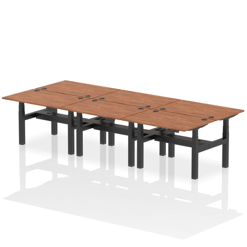 Breeze Back-to-Back Height Adjustable Bench Desk - 6 Person - Image 16