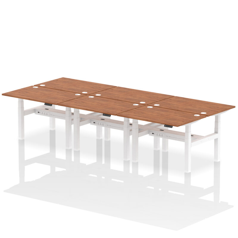 Breeze Back-to-Back Height Adjustable Bench Desk - 6 Person - Image 18