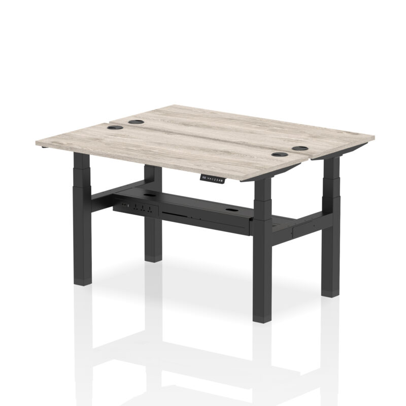 Breeze Back-to-Back Slimline Height Adjustable Bench Desk - 2 Person - Image 28