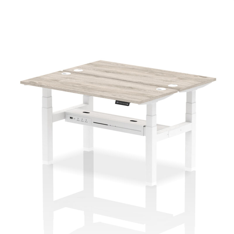Breeze Back-to-Back Slimline Height Adjustable Bench Desk - 2 Person - Image 30