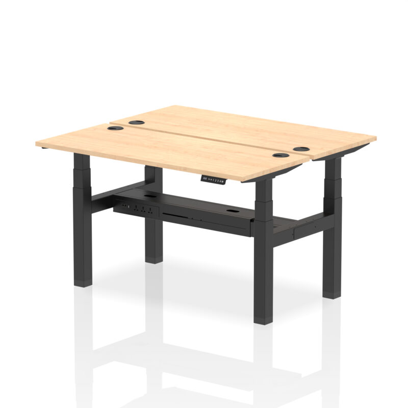 Breeze Back-to-Back Slimline Height Adjustable Bench Desk - 2 Person - Image 31