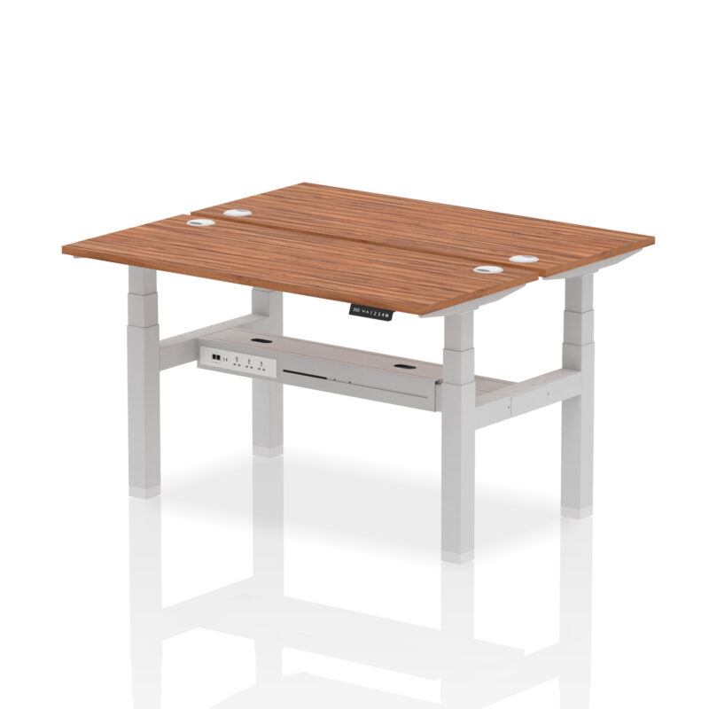Breeze Back-to-Back Slimline Height Adjustable Bench Desk - 2 Person - Image 38