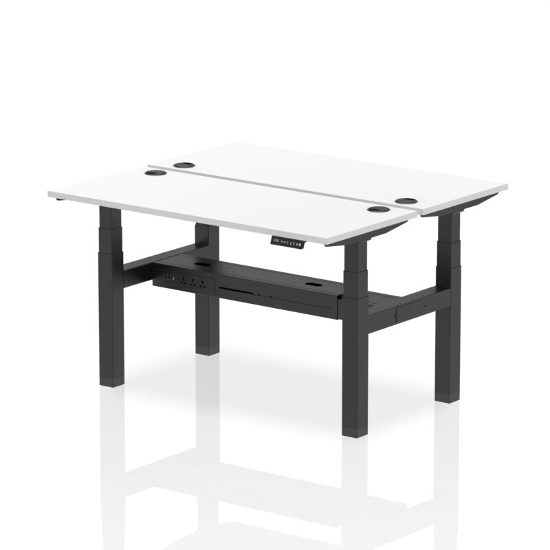 Breeze Back-to-Back Slimline Height Adjustable Bench Desk - 2 Person - Image 40
