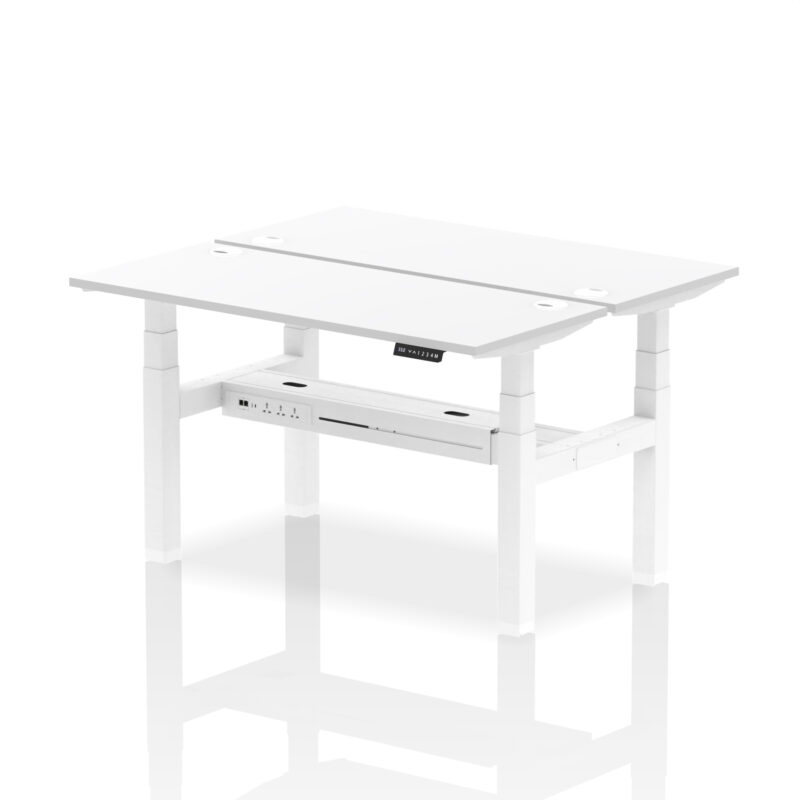 Breeze Back-to-Back Slimline Height Adjustable Bench Desk - 2 Person - Image 42