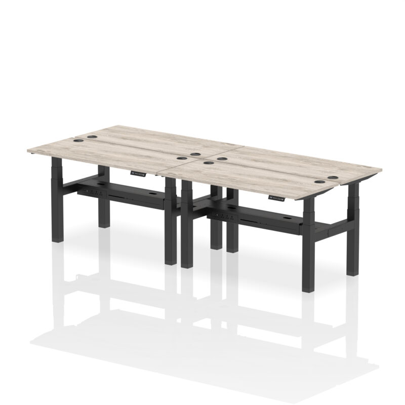 Breeze Back-to-Back Slimline Height Adjustable Bench Desk - 4 Person - Image 28