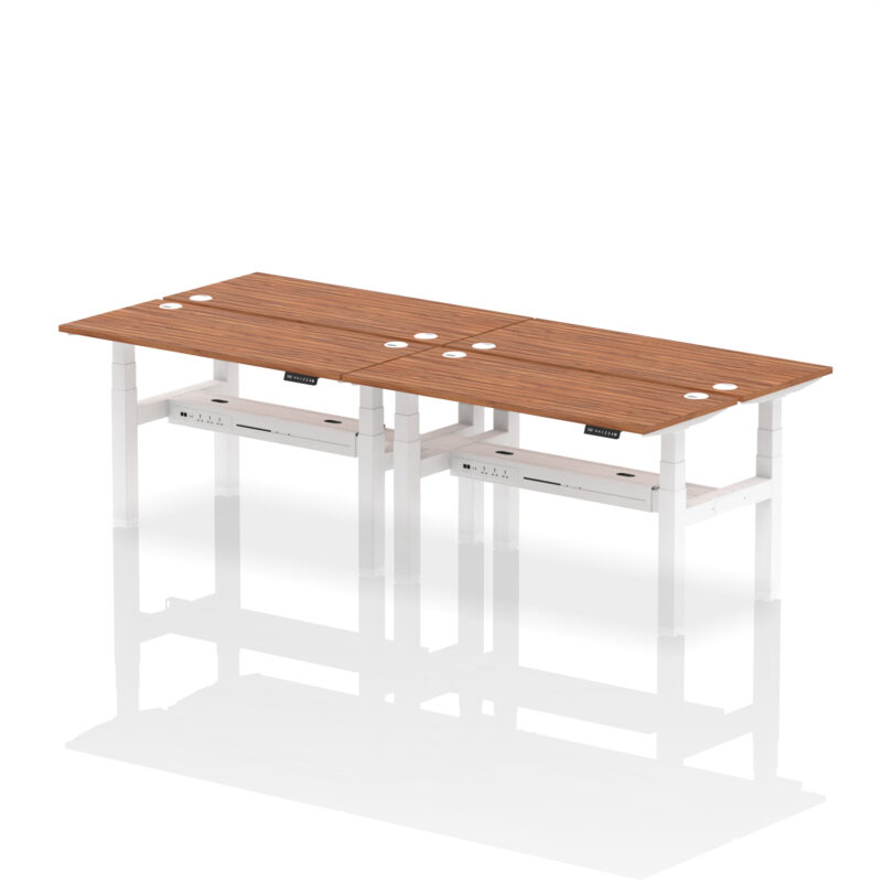 Breeze Back-to-Back Slimline Height Adjustable Bench Desk - 4 Person - Image 39