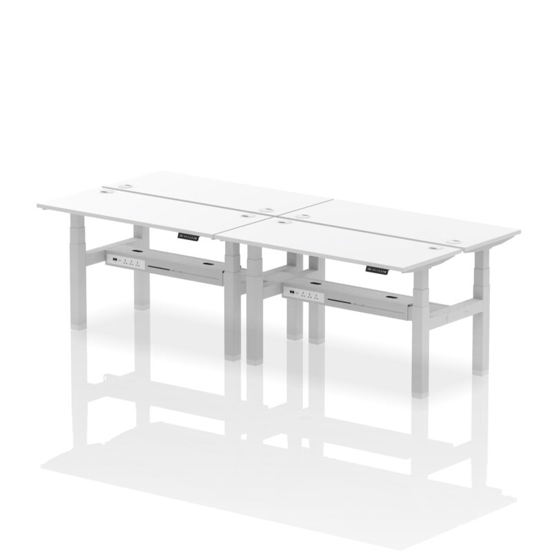 Breeze Back-to-Back Slimline Height Adjustable Bench Desk - 4 Person - Image 41