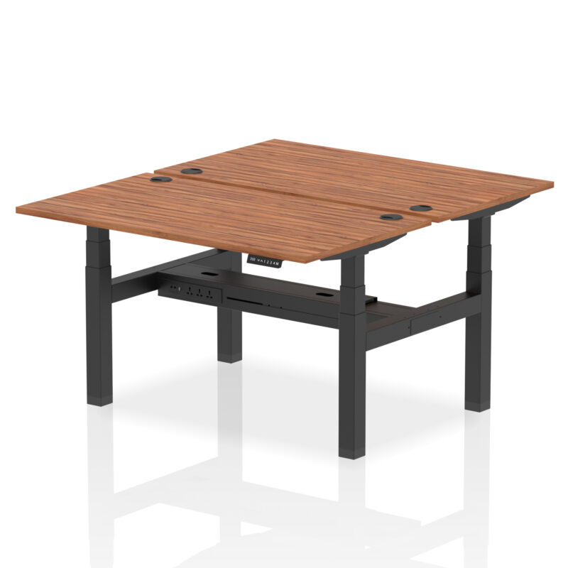 Breeze Back-to-Back Height Adjustable Bench Desk - 2 Person - Image 37