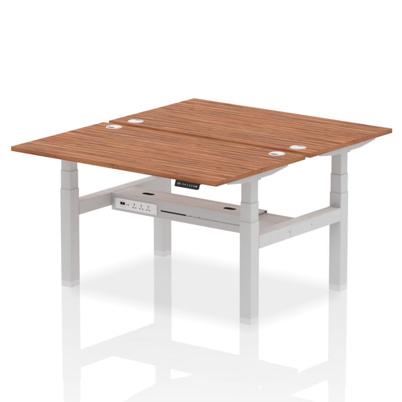 Breeze Back-to-Back Height Adjustable Bench Desk - 2 Person - Image 38