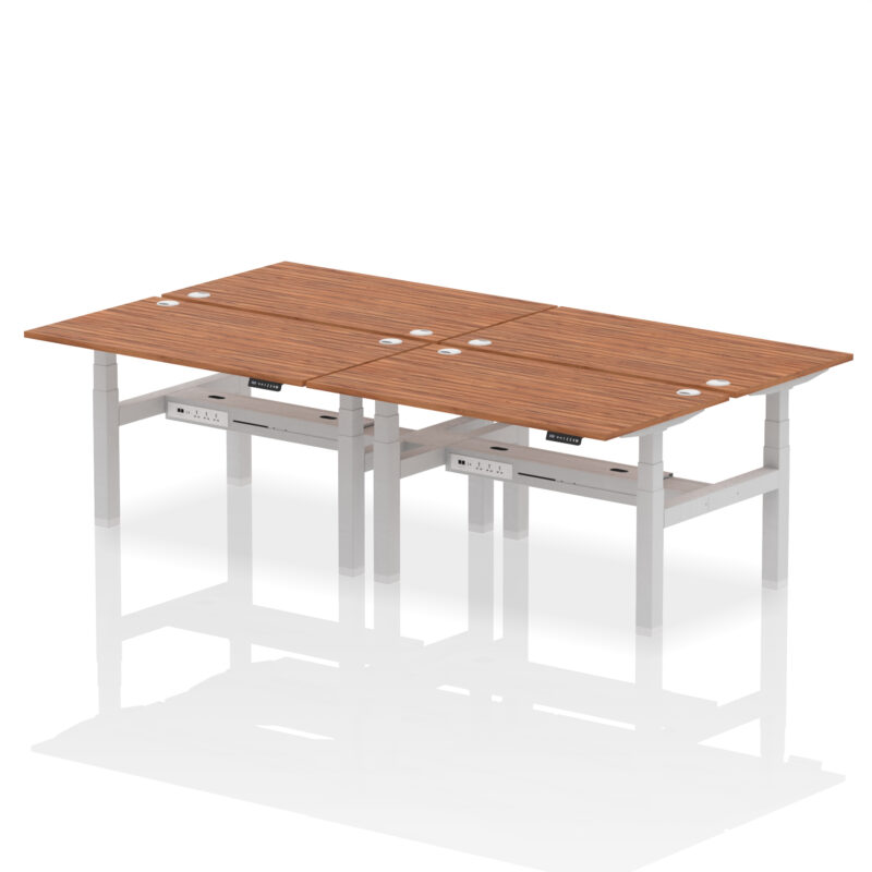 Breeze Back-to-Back Height Adjustable Bench Desk - 4 Person - Image 38
