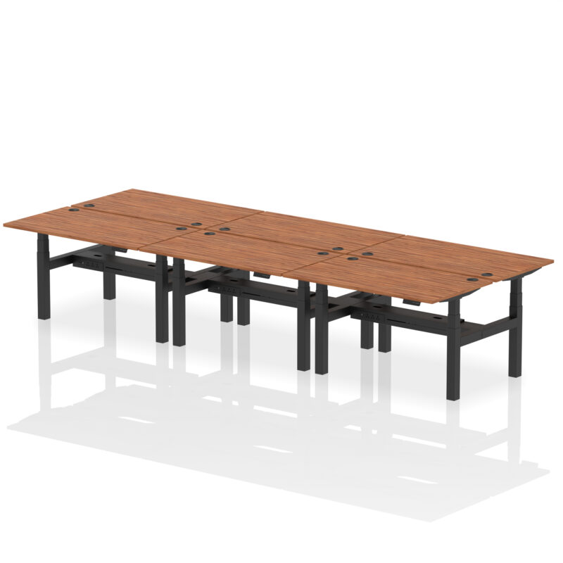 Breeze Back-to-Back Height Adjustable Bench Desk - 6 Person - Image 37