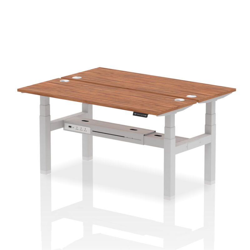 Breeze Back-to-Back Slimline Height Adjustable Bench Desk - 2 Person - Image 59