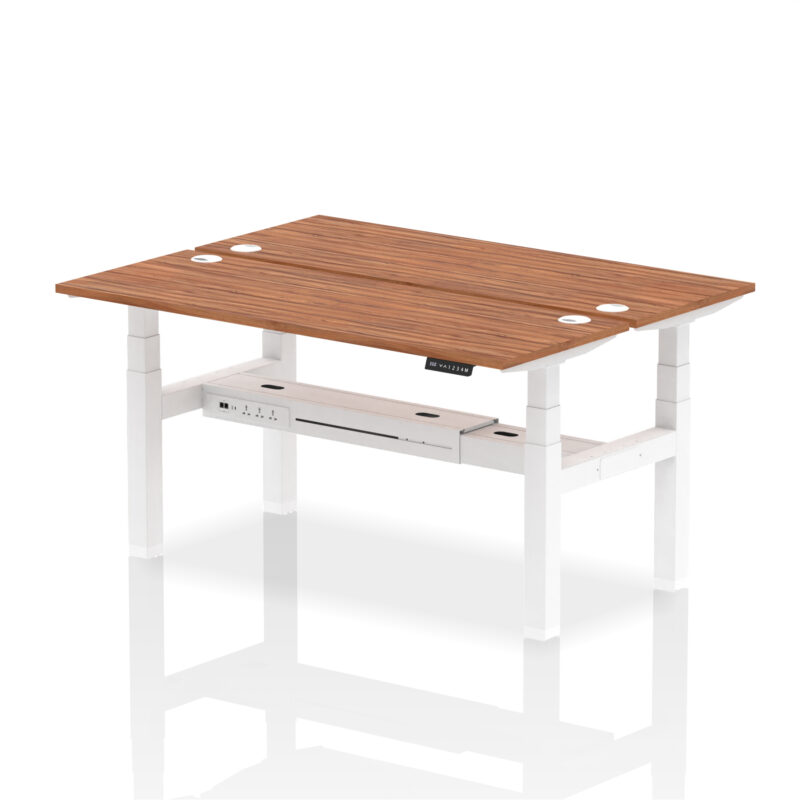 Breeze Back-to-Back Slimline Height Adjustable Bench Desk - 2 Person - Image 60