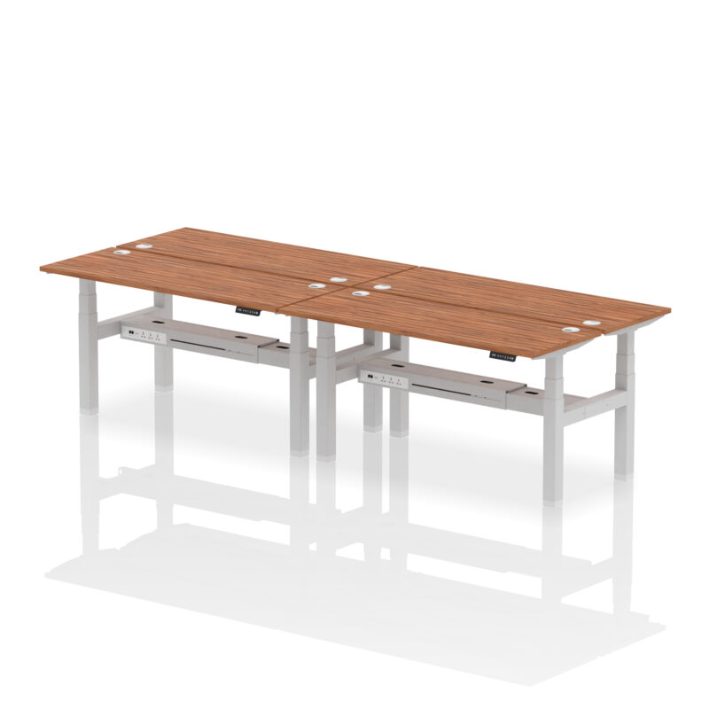 Breeze Back-to-Back Slimline Height Adjustable Bench Desk - 4 Person - Image 59