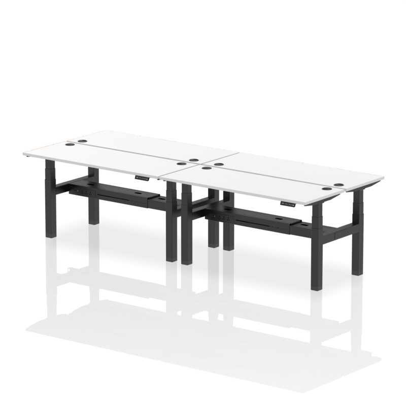 Breeze Back-to-Back Slimline Height Adjustable Bench Desk - 4 Person - Image 61