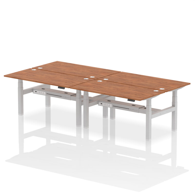 Breeze Back-to-Back Height Adjustable Bench Desk - 4 Person - Image 56