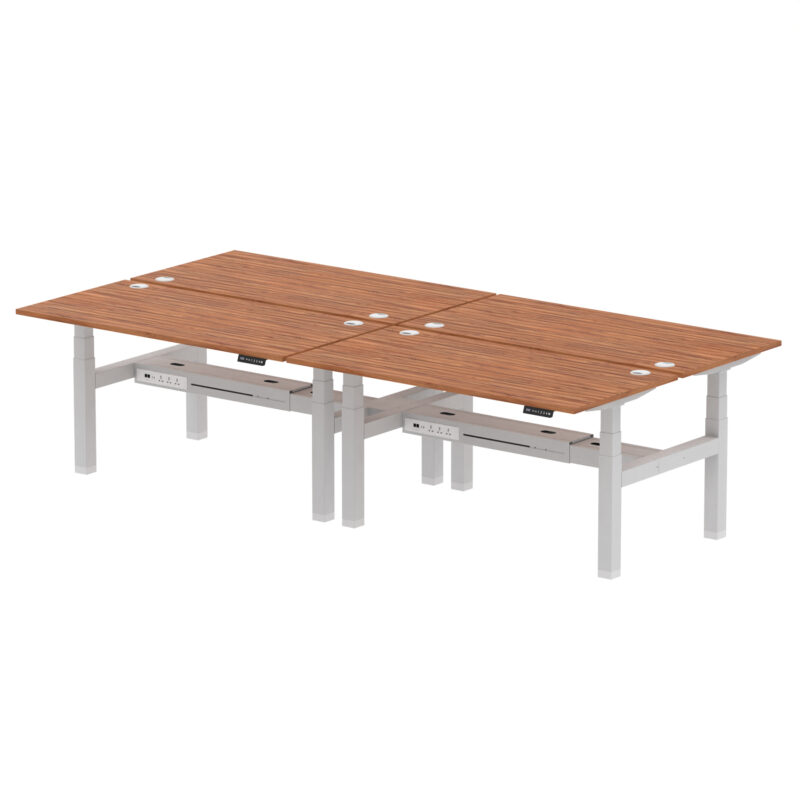 Breeze Back-to-Back Height Adjustable Bench Desk - 4 Person - Image 59