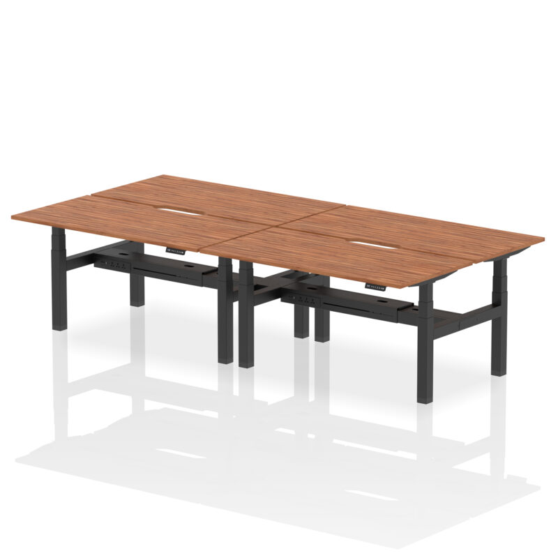 Breeze Back-to-Back Scalloped Edge Height Adjustable Bench Desk - 4 Person - Image 49