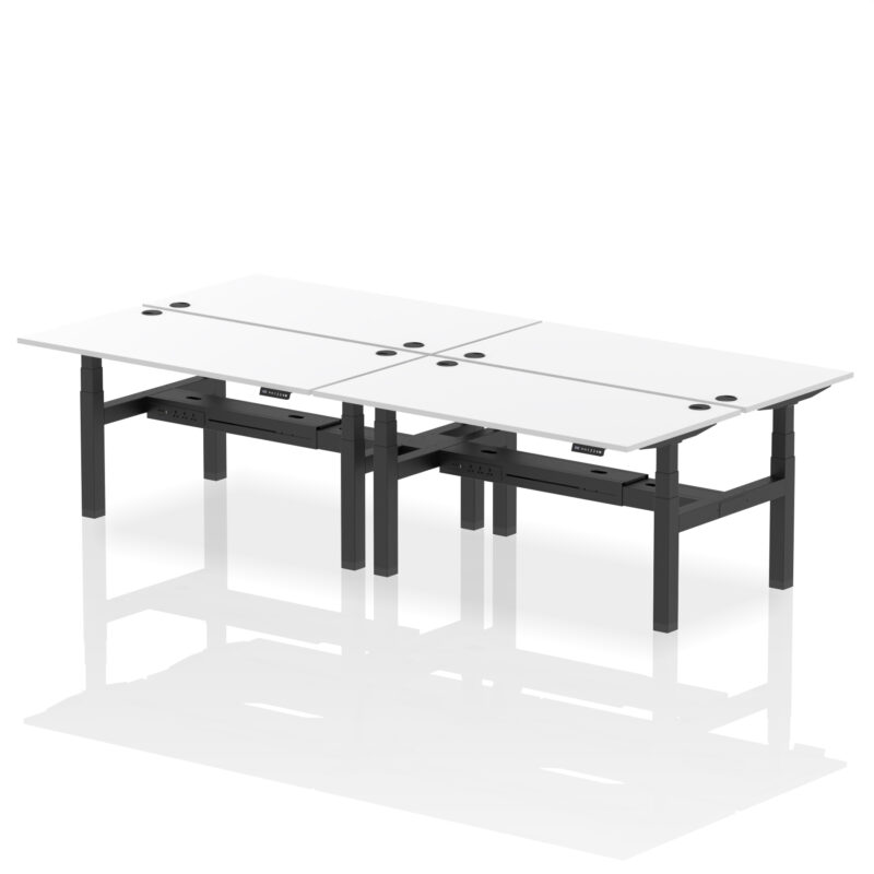 Breeze Back-to-Back Height Adjustable Bench Desk - 4 Person - Image 61