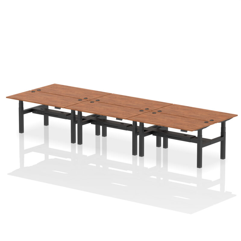 Breeze Back-to-Back Height Adjustable Bench Desk - 6 Person - Image 58