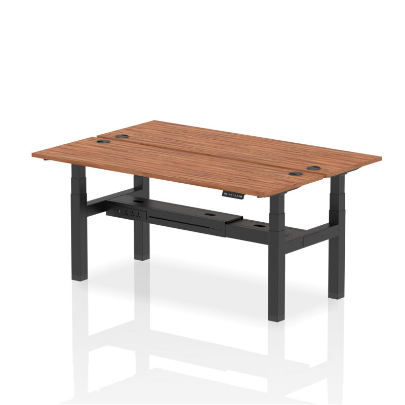 Breeze Back-to-Back Slimline Height Adjustable Bench Desk - 2 Person - Image 79