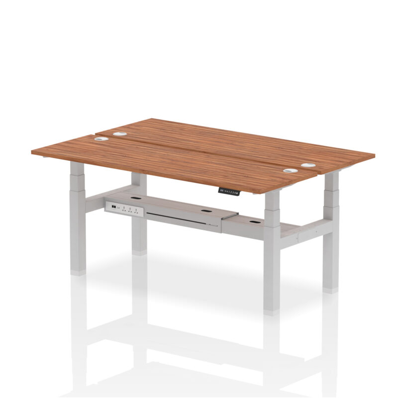 Breeze Back-to-Back Slimline Height Adjustable Bench Desk - 2 Person - Image 80