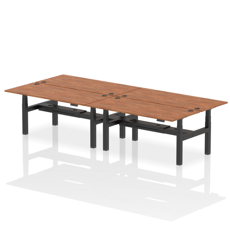 Breeze Back-to-Back Height Adjustable Bench Desk - 4 Person - Image 79