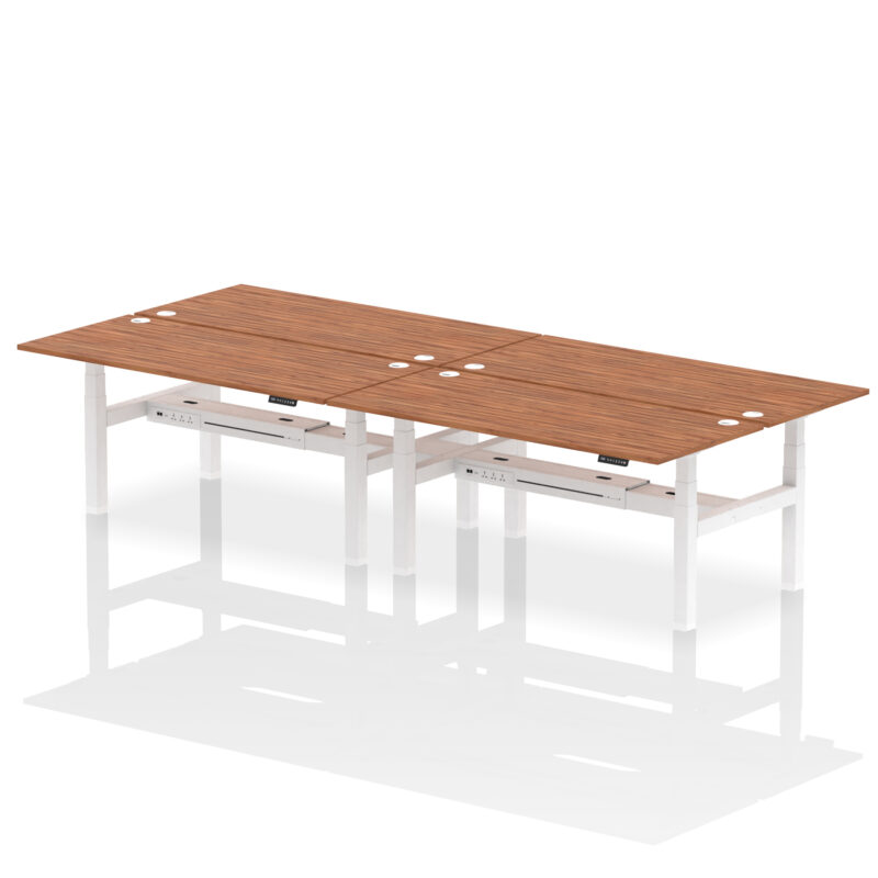 Breeze Back-to-Back Height Adjustable Bench Desk - 4 Person - Image 81
