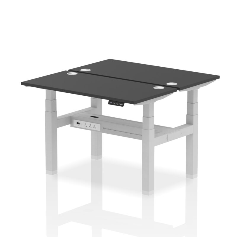 Breeze Back-to-Back Slimline Height Adjustable Bench Desk - 2 Person - Image 5