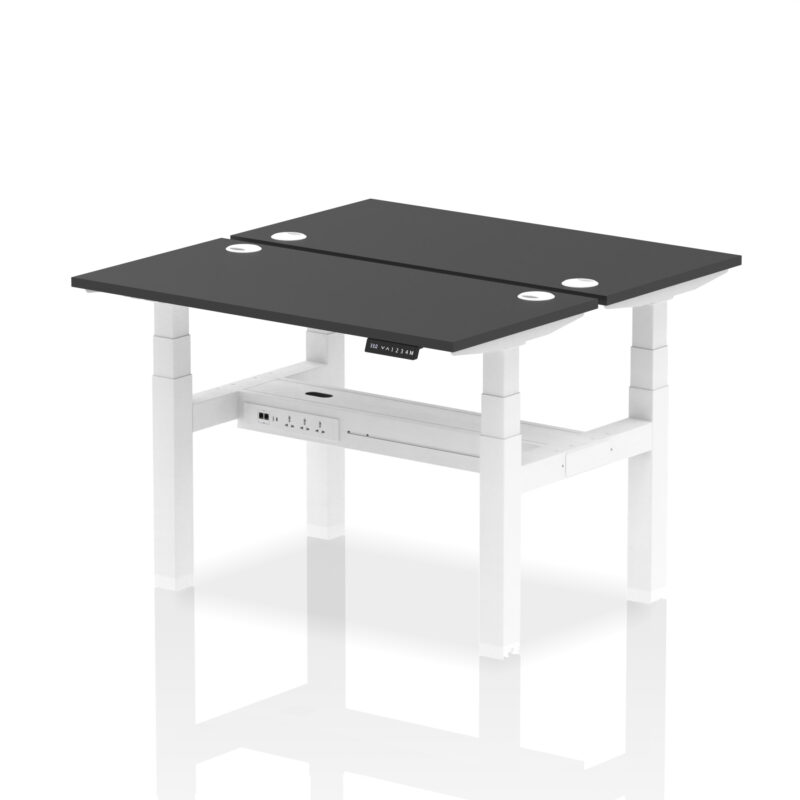 Breeze Back-to-Back Slimline Height Adjustable Bench Desk - 2 Person - Image 6