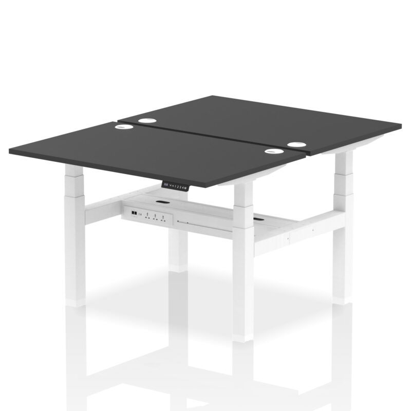 Breeze Back-to-Back Height Adjustable Bench Desk - 2 Person - Image 6