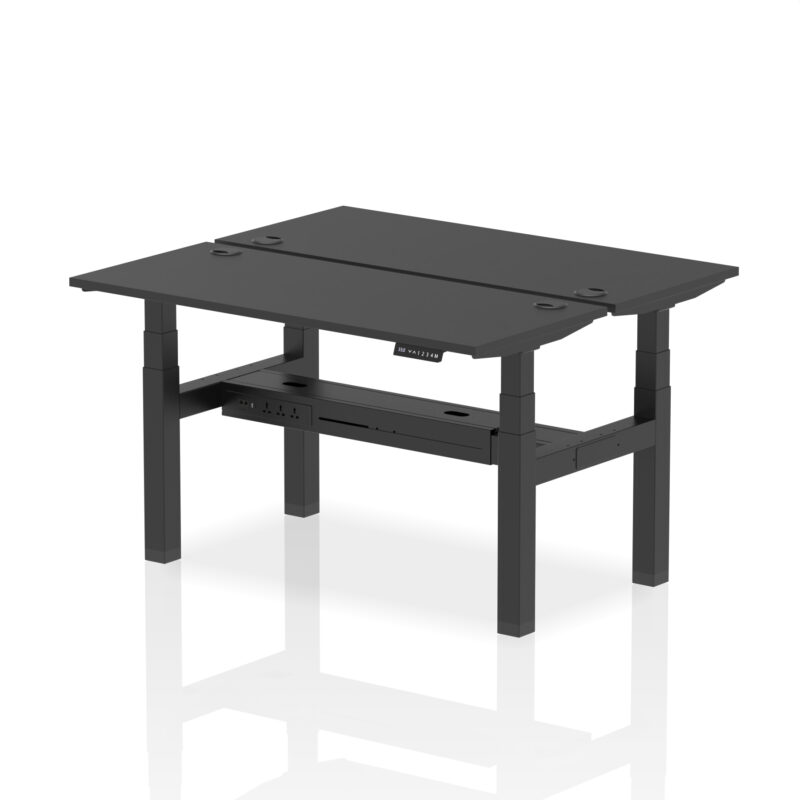 Breeze Back-to-Back Slimline Height Adjustable Bench Desk - 2 Person - Image 25