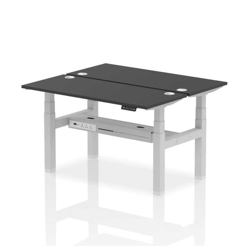 Breeze Back-to-Back Slimline Height Adjustable Bench Desk - 2 Person - Image 26