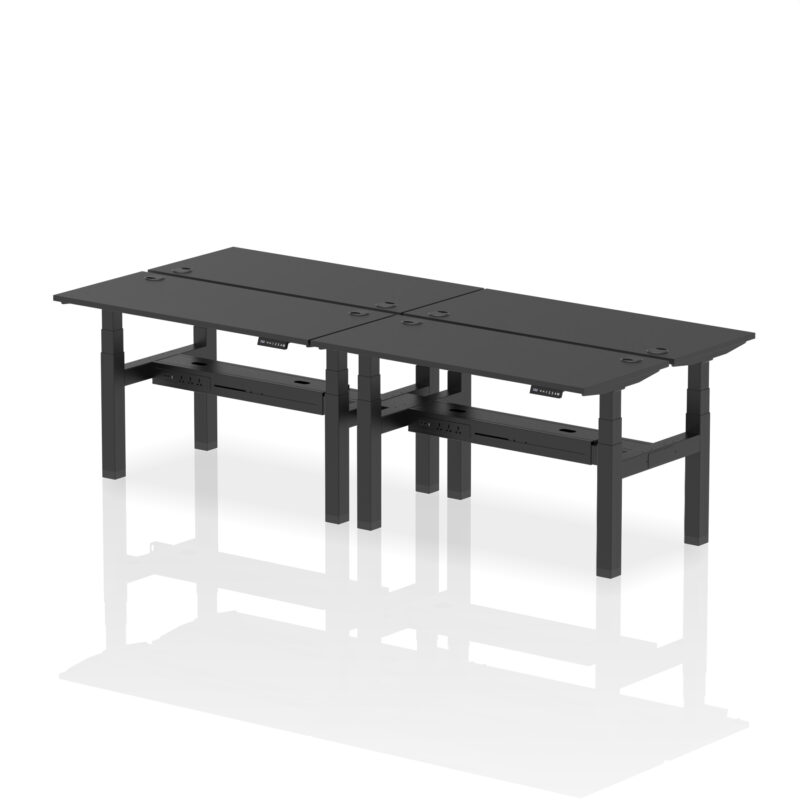 Breeze Back-to-Back Slimline Height Adjustable Bench Desk - 4 Person - Image 25