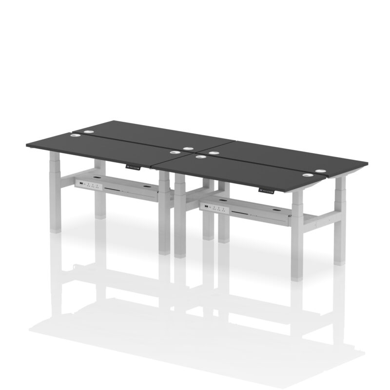 Breeze Back-to-Back Slimline Height Adjustable Bench Desk - 4 Person - Image 26