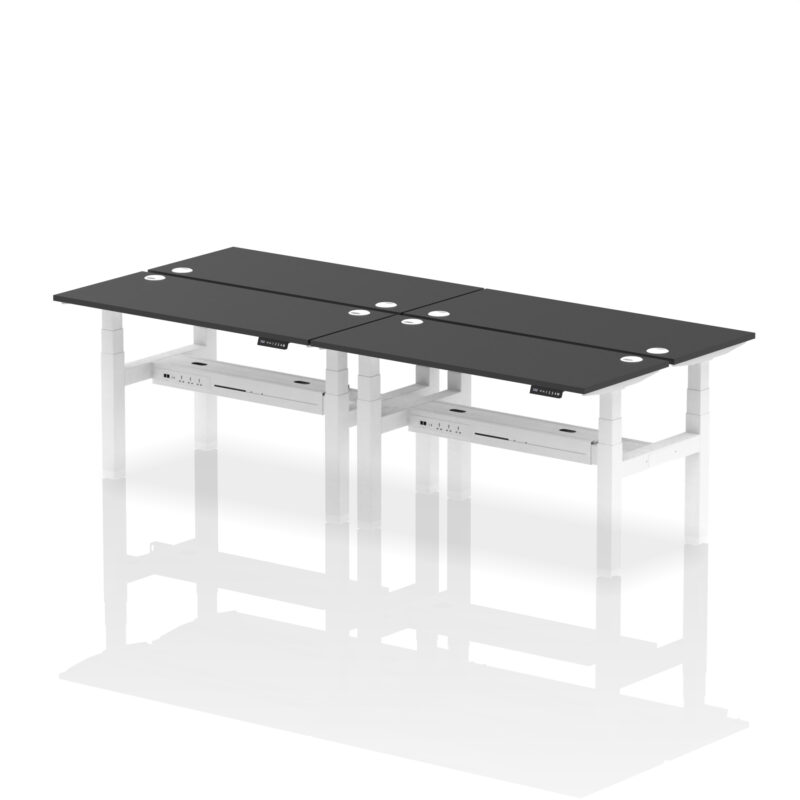 Breeze Back-to-Back Slimline Height Adjustable Bench Desk - 4 Person - Image 27