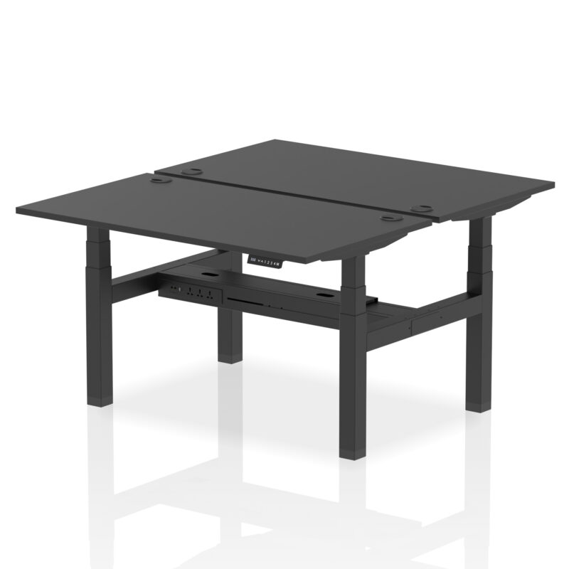 Breeze Back-to-Back Height Adjustable Bench Desk - 2 Person - Image 25
