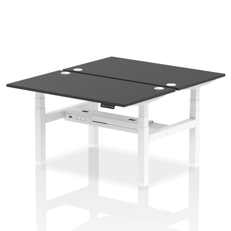 Breeze Back-to-Back Height Adjustable Bench Desk - 2 Person - Image 27